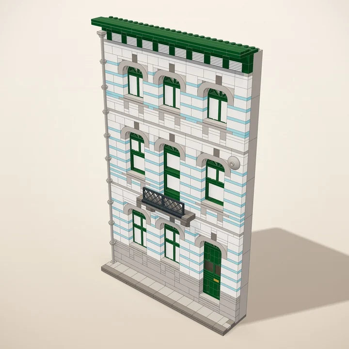 Arched townhouse: 3D design of the Facade kit
