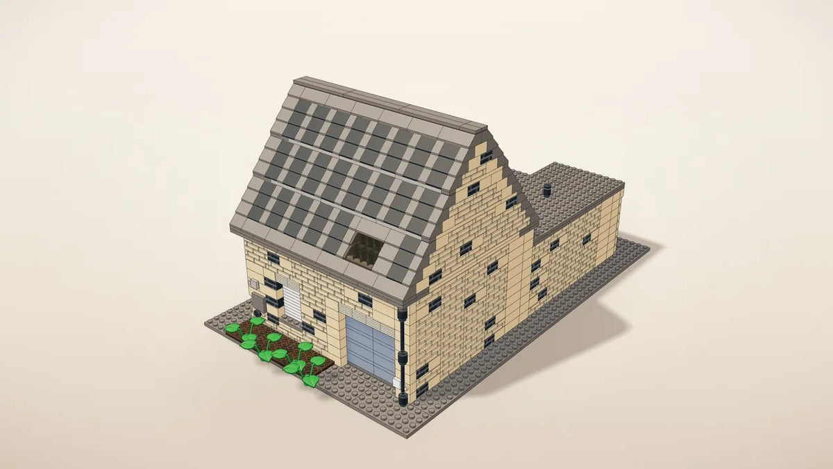 Compleet: het hele huis in bouwsteentjes, van alle kanten