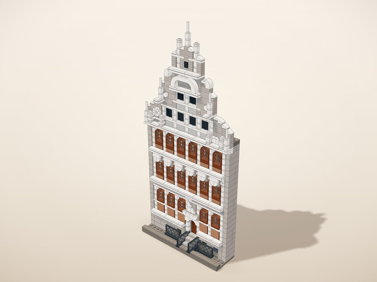Gildehaus der Freien Schiffer, Gent, Fassade (3D-Entwurf)